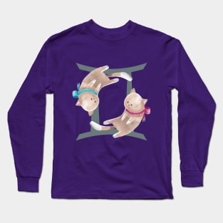 Kitty Horoscope: Gemini Long Sleeve T-Shirt